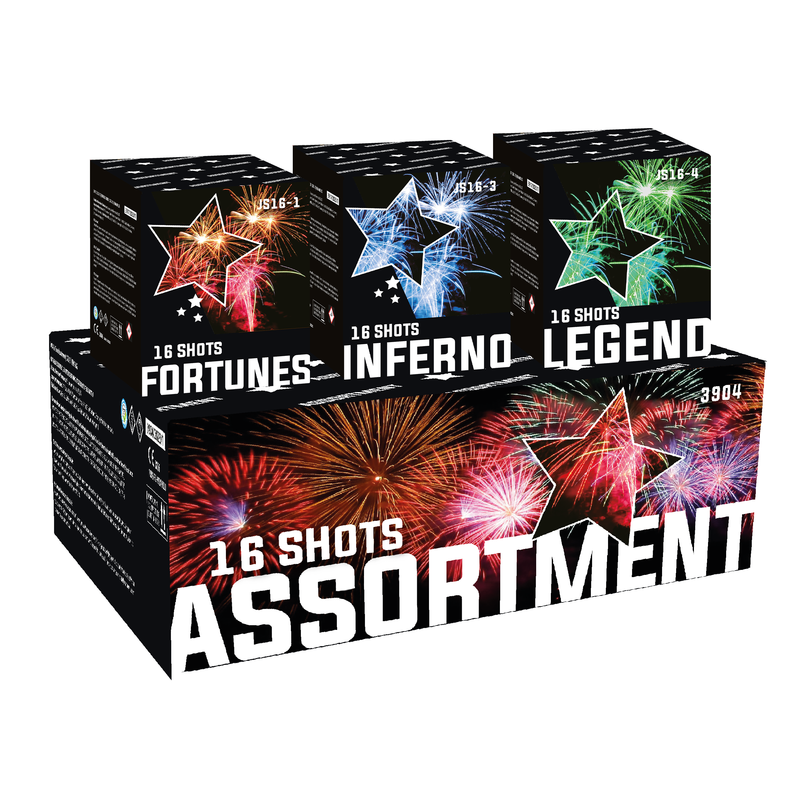 16 Shots Assortment 3X16 shots